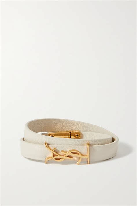 saint laurent bracelet gold|yves saint laurent leather bracelet.